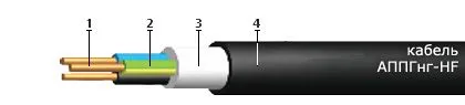 Кабель АППГнг-HF 5х6